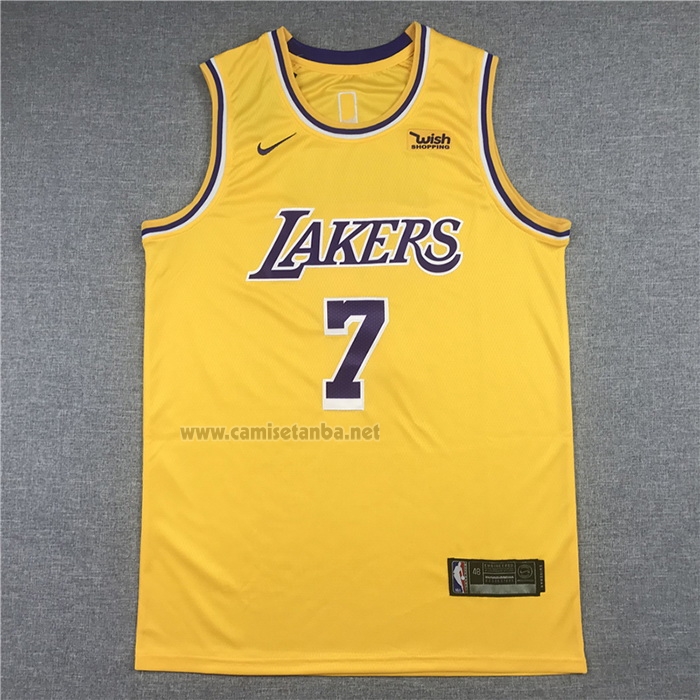 Camiseta Los Angeles Lakers Carmelo Anthony #7 Icon 2020 Amarillo